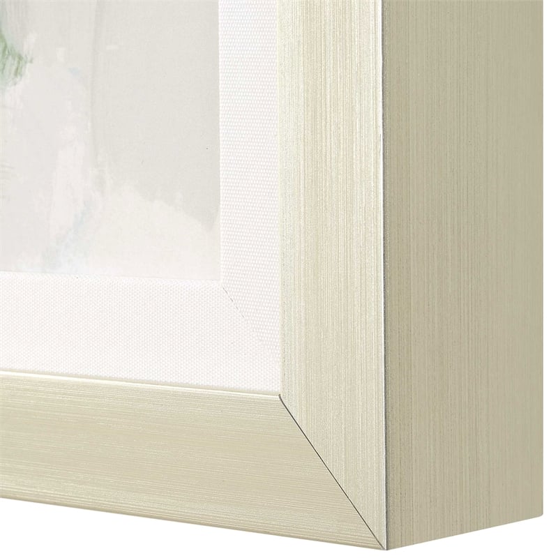 Uttermost Heat Of The Moment Hand Painted Canvas in Wite