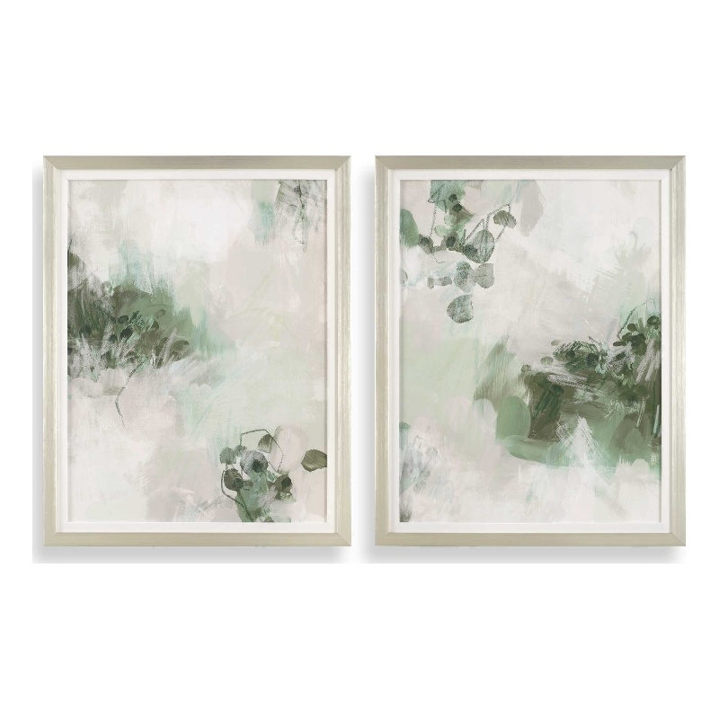 Uttermost Heat Of The Moment Hand Painted Canvas in Wite