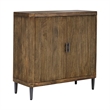Uttermost Pinstripe Tambour 2 Door Cabinet in Walnut