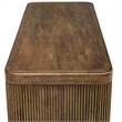 Uttermost Pinstripe Tambour 2 Door Cabinet in Walnut