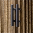 Uttermost Pinstripe Tambour 2 Door Cabinet in Walnut