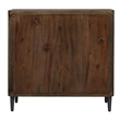 Uttermost Pinstripe Tambour 2 Door Cabinet in Walnut