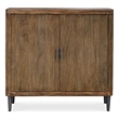 Uttermost Pinstripe Tambour 2 Door Cabinet in Walnut