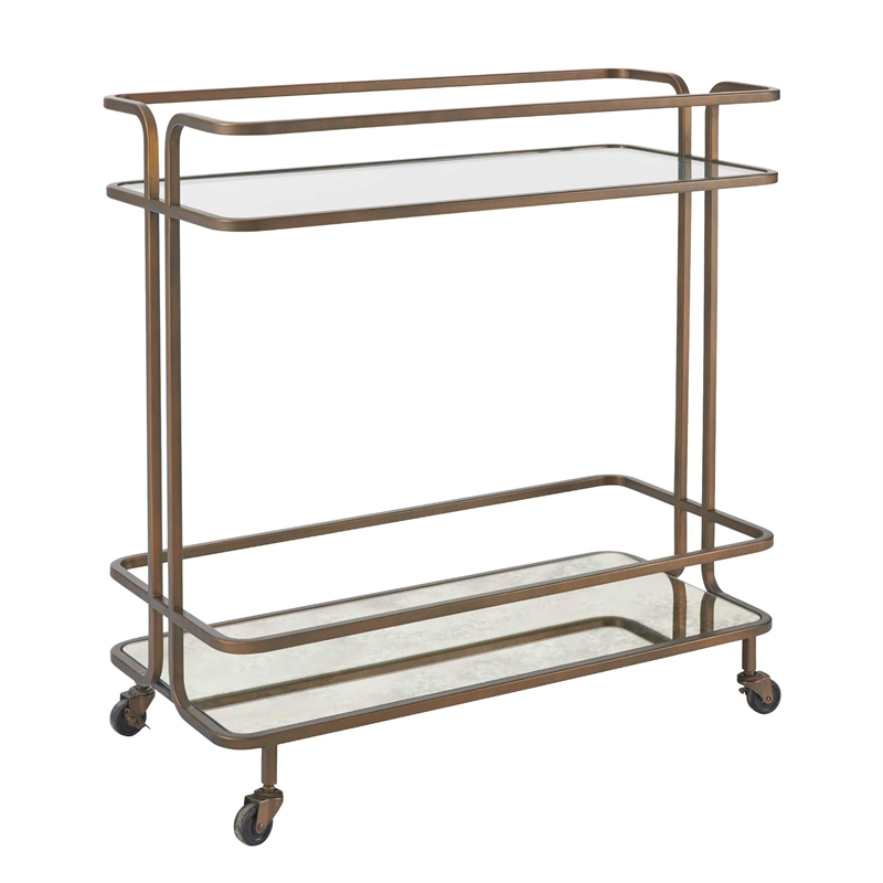 Uttermost Erivo Bronze Bar Cart in Bronze