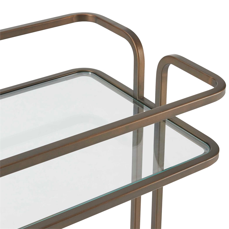 Uttermost Erivo Bronze Bar Cart in Bronze