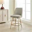 Uttermost Bramwell Upholstered Counter Stool in Gray