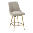 Uttermost Bramwell Upholstered Counter Stool in Gray