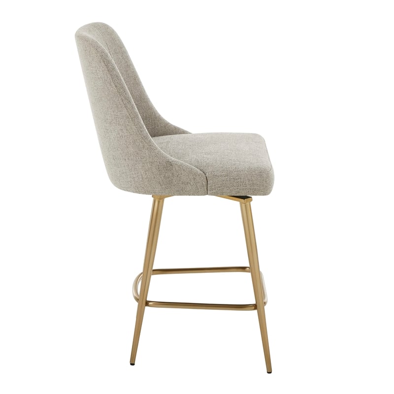 Uttermost Bramwell Upholstered Counter Stool in Gray