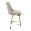 Uttermost Bramwell Upholstered Counter Stool in Gray