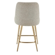 Uttermost Bramwell Upholstered Counter Stool in Gray