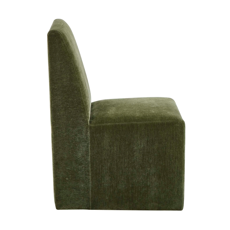 Uttermost Moro Armless Moss Dining Chair in Green