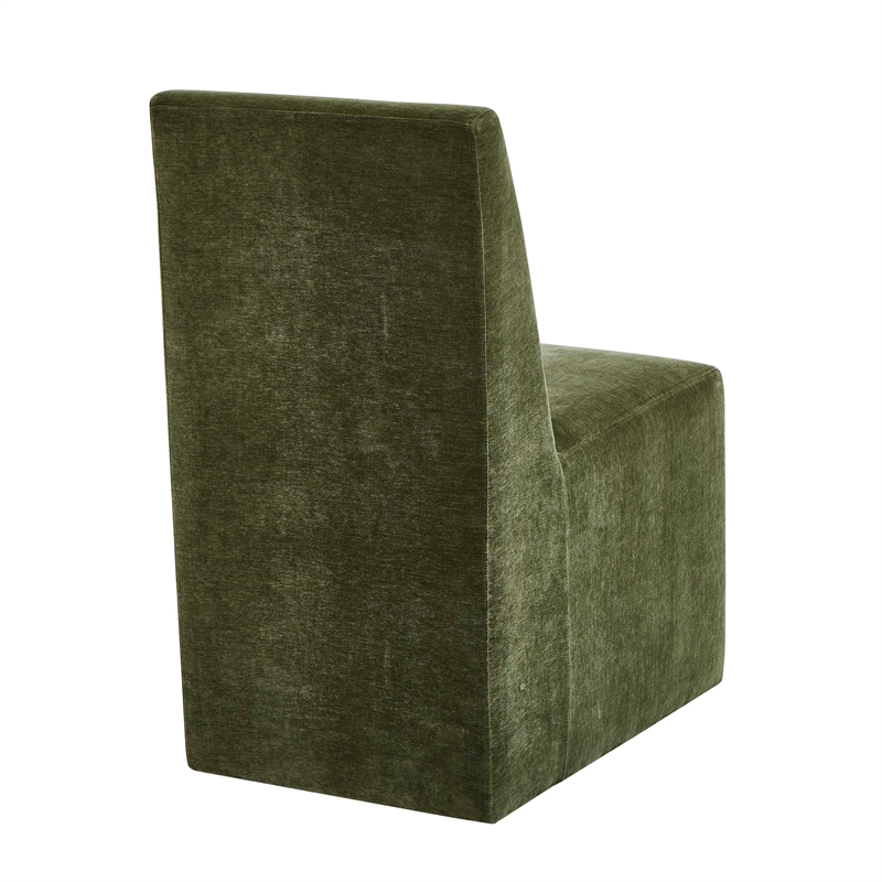 Uttermost Moro Armless Moss Dining Chair in Green
