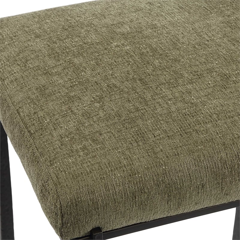 Uttermost Midas Bronze Counter Stool in Green