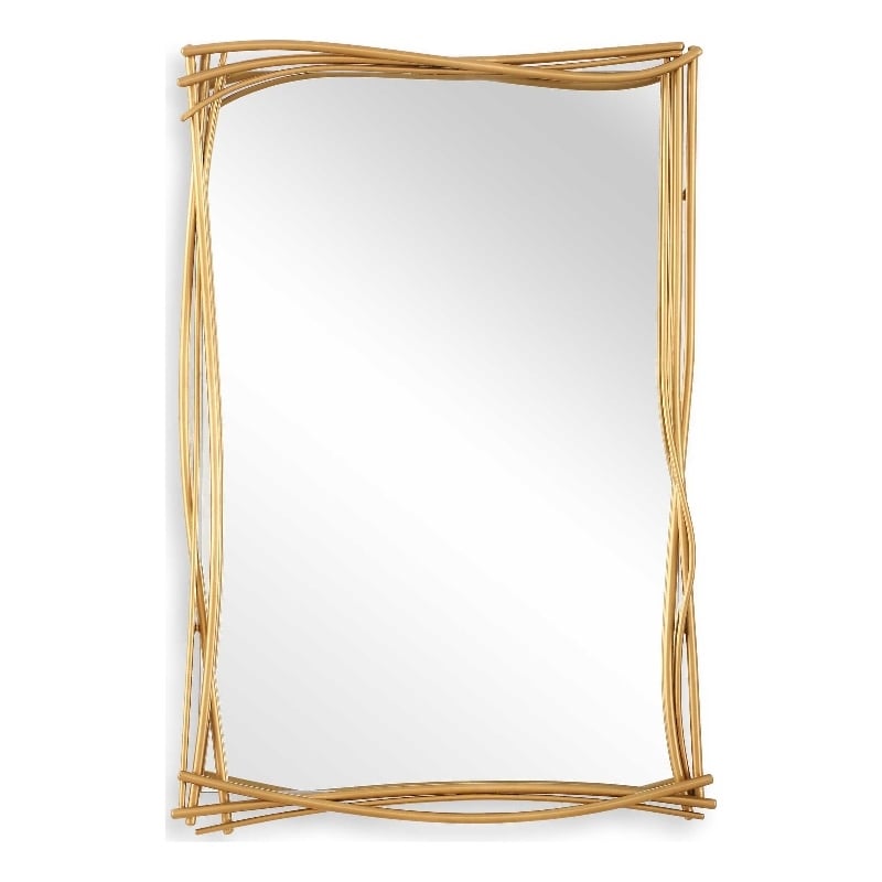 Uttermost Curved Branches Gold Mirror