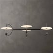 Uttermost Kyoto 4 Light Linear LED Chandelier in Black