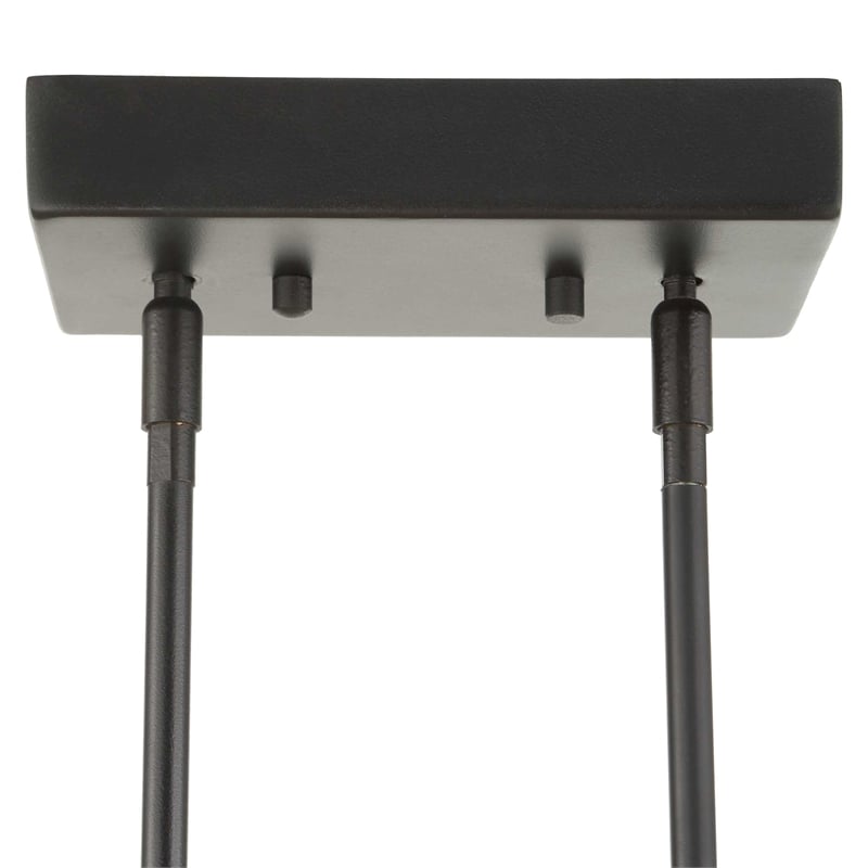 Uttermost Kyoto 4 Light Linear LED Chandelier in Black
