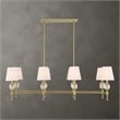 Uttermost Arques 8 Light Linear Chandelier in Brass