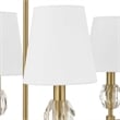 Uttermost Arques 8 Light Linear Chandelier in Brass