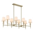 Uttermost Arques 8 Light Linear Chandelier in Brass