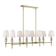 Uttermost Arques 8 Light Linear Chandelier in Brass