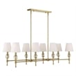 Uttermost Arques 8 Light Linear Chandelier in Brass