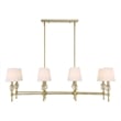 Uttermost Arques 8 Light Linear Chandelier in Brass
