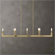 Uttermost Cordoba 8 Light Linear Chandelier in Brass
