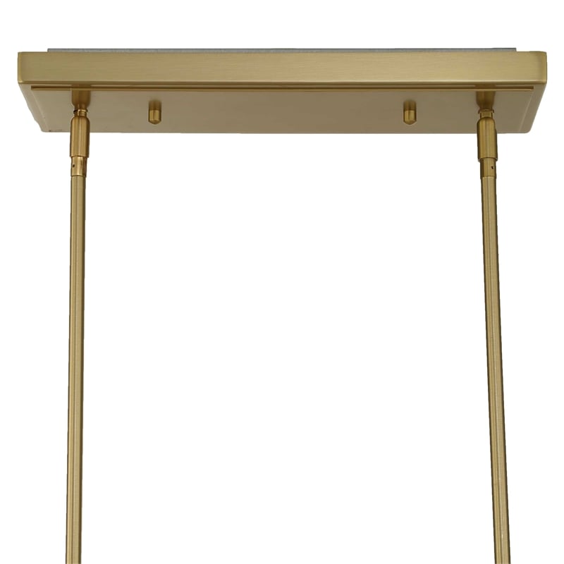 Uttermost Cordoba 8 Light Linear Chandelier in Brass