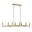 Uttermost Cordoba 8 Light Linear Chandelier in Brass
