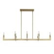 Uttermost Cordoba 8 Light Linear Chandelier in Brass