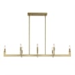 Uttermost Cordoba 8 Light Linear Chandelier in Brass
