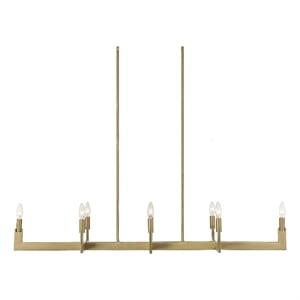 Uttermost Cordoba 8 Light Linear Chandelier in Brass