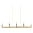Uttermost Cordoba 8 Light Linear Chandelier in Brass