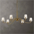 Uttermost Barcelona 6 Light Brass Chandelier in Brass