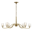 Uttermost Barcelona 6 Light Brass Chandelier in Brass