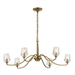 Uttermost Barcelona 6 Light Brass Chandelier in Brass