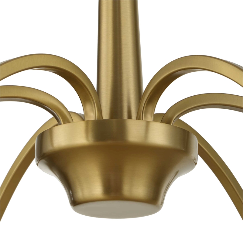 Uttermost Barcelona 6 Light Brass Chandelier in Brass
