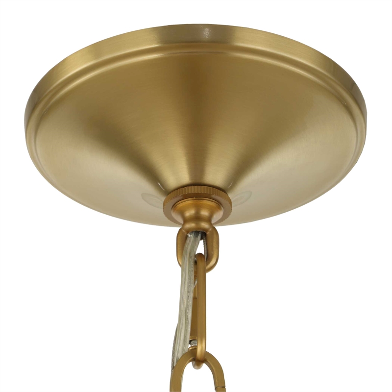 Uttermost Barcelona 6 Light Brass Chandelier in Brass