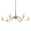 Uttermost Barcelona 6 Light Brass Chandelier in Brass