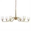 Uttermost Barcelona 6 Light Brass Chandelier in Brass