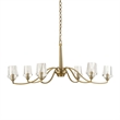 Uttermost Barcelona 6 Light Brass Chandelier in Brass