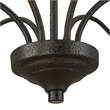 Uttermost Warwick 6 Light Matte Black Chandelier in Black