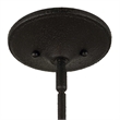Uttermost Warwick 6 Light Matte Black Chandelier in Black