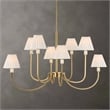 Uttermost Poppins 8 Light Brass Chandelier in Brass