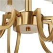 Uttermost Poppins 8 Light Brass Chandelier in Brass
