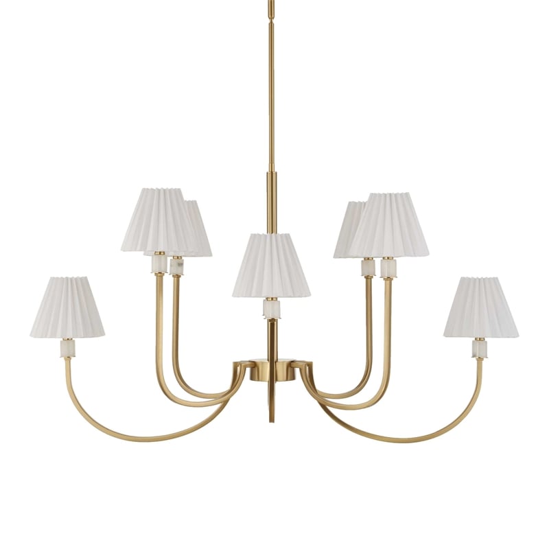 Uttermost Poppins 8 Light Brass Chandelier in Brass