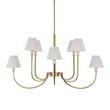 Uttermost Poppins 8 Light Brass Chandelier in Brass