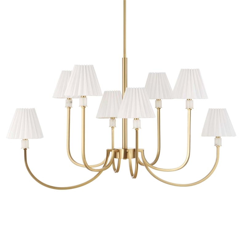 Uttermost Poppins 8 Light Brass Chandelier in Brass