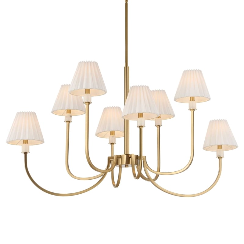 Uttermost Poppins 8 Light Brass Chandelier in Brass