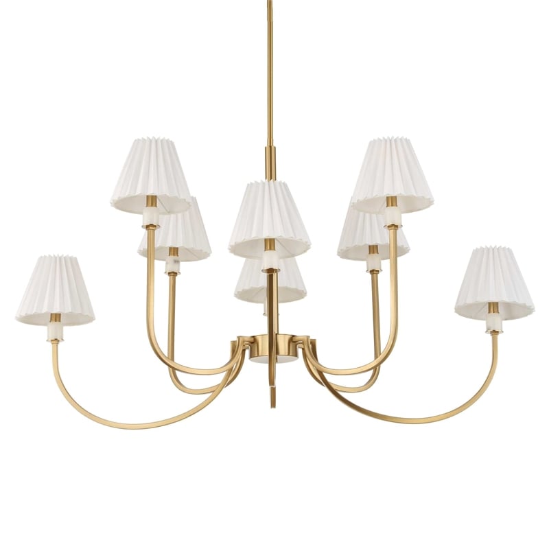 Uttermost Poppins 8 Light Brass Chandelier in Brass